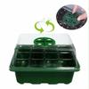 12 Hole Plant Seedling Trays Starter Flower Grow Box Tools Propagation for Home Gardening Starting Germination Supplies