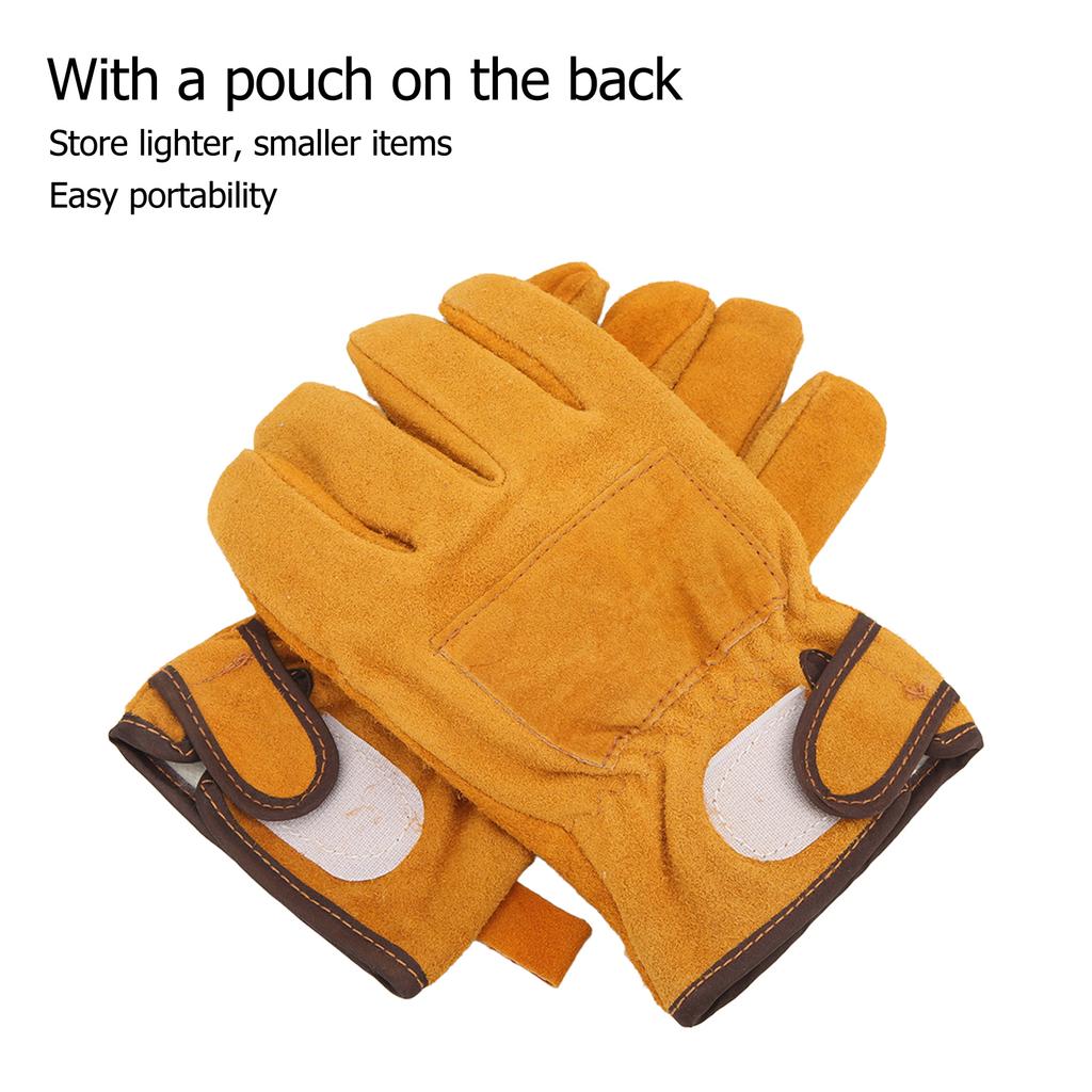1 Pair of Heat Resistant Gloves  proof Flame Retardant Non Scalding for BBQ Grill Short