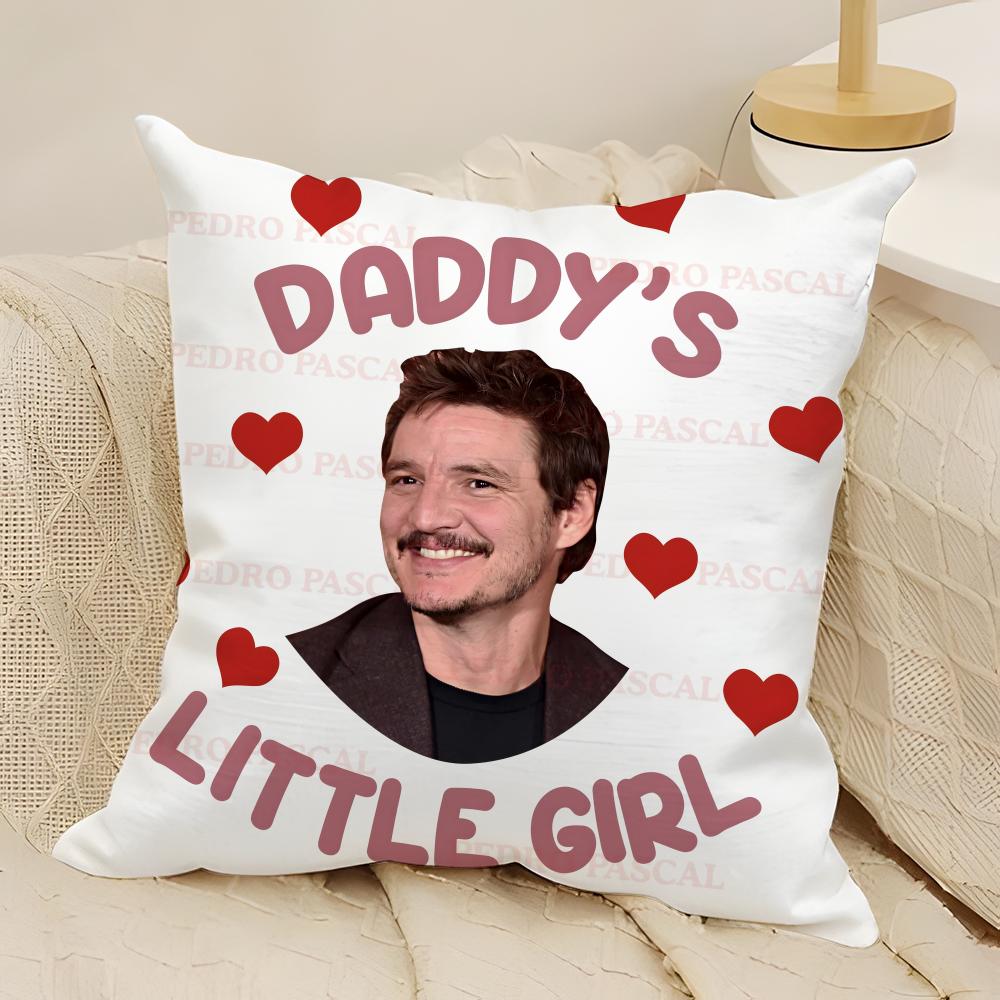 

Interesting demeanor Man PPedro Pascal Pillow Case Natural Linen DoubleSided Printing Sofa Home Decor Cushion Cover 30X30cm