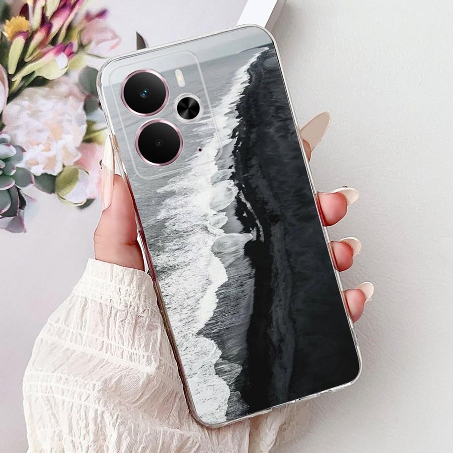For Realme 14 5G Case Realme 14T Cover RMX5078 RMX5075 Shockproof Silicone Soft TPU Flower Bumper For Realme14 14 T Phone Shells
