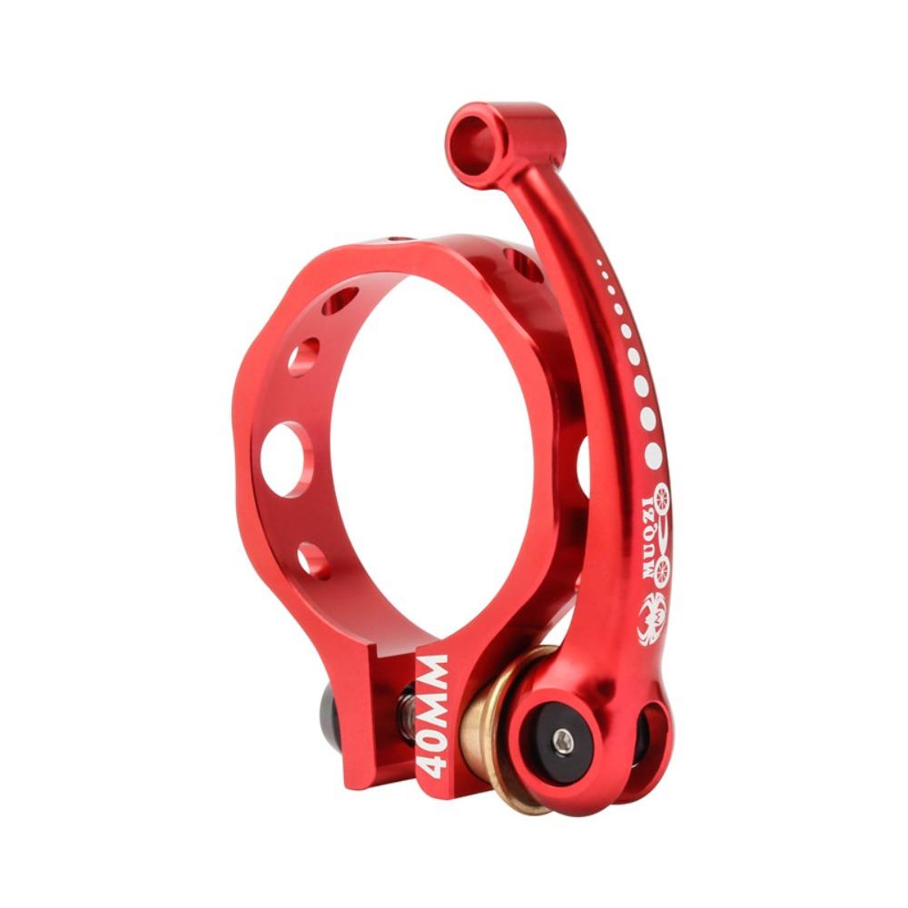 

Aluminium Zinc Zinc Alloy Bike Seat Post Clamp Quick Release Bicycle Saddle Clip Bicycle Accessories Red 40mm