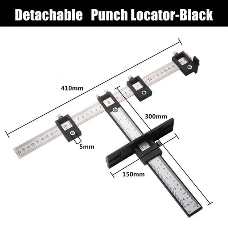 

1 шт., локатор для пробивания отверстий в дрели по дереву, направляющая для сверления, шаблон для ручки шкафа, локатор, инструмент для пробивания отверстий, столярные принадлежности