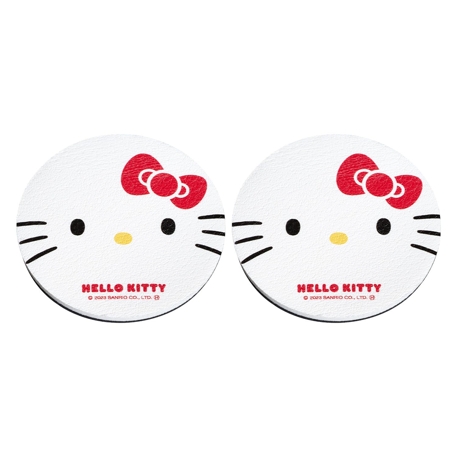 

SEIWA Sanrio Автомобільний тримач для напоїв Hello Kitty Килимки для напоїв в авто Милий та стильний персонаж Офіційно ліцензований HELLO KITTY SANRIO Підставки, (KT569), білий