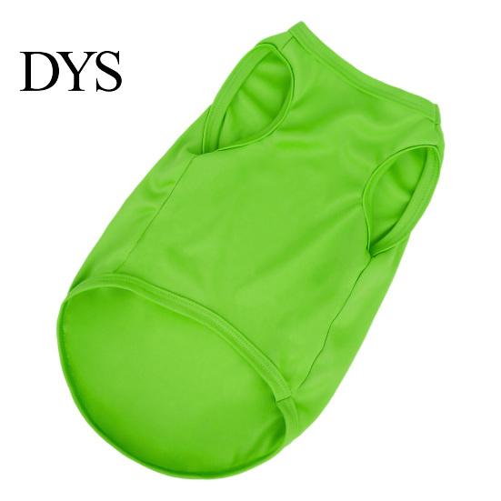 Dog Vest Solid Color Round Neck Elastic Pet Clothes Cotton T-shirt Summer Puppy Costume