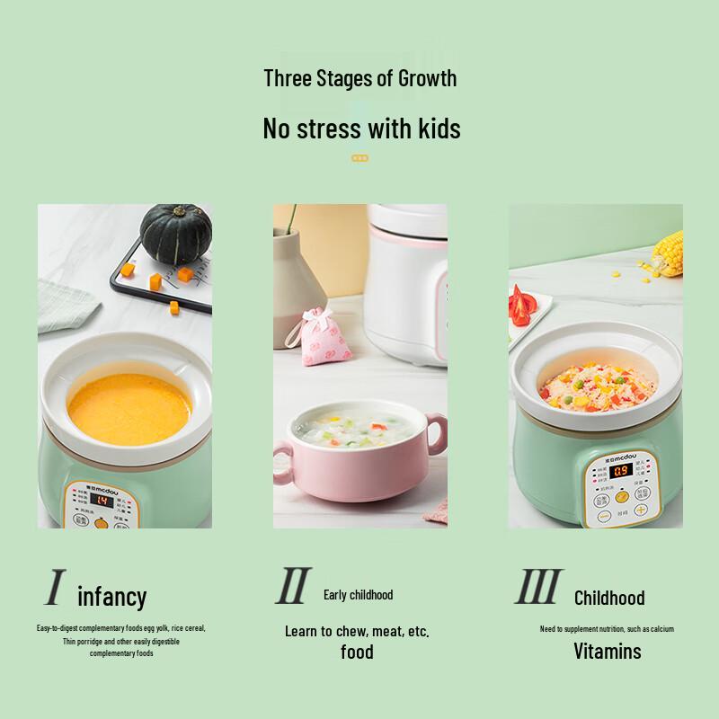 Mini Baby Electric Ceramic Stew Pot