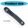Bicycle Wheel Crank, Folding, Axle with Gear, Aluminum Alloy, Left Crank, 220mm, BMX Replacement Parts Crank Set
