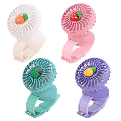Taşınabilir Saat Fanı Yaz Mini Taşıma Bilek Fanı Dönebilen USB Hava Soğutma Fanı Dropship