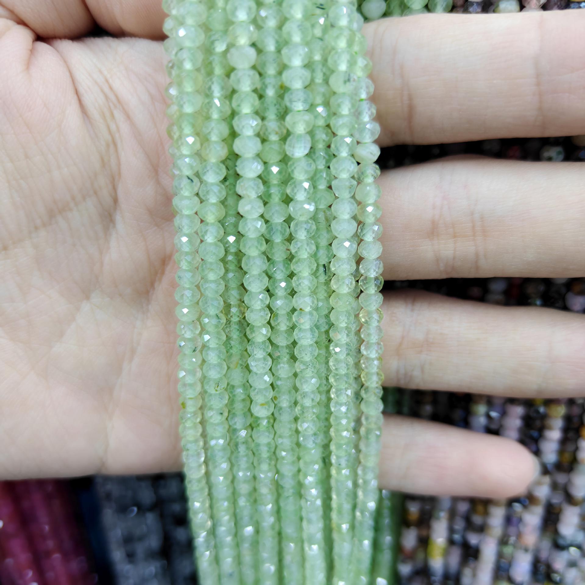 

Граненые светло-зеленые бусины-абакусы для изготовления украшений своими руками: Круглые, Свободные, Полуфабрикаты 2×3mm (approx. 180 beads per strand)