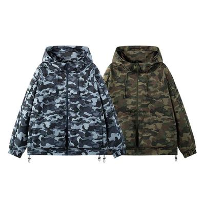 Camouflage Kapuzenjacke Jacke für Herren und Damen Locker Lässig Herbst und Winter Neue Jugend Jugendjacke