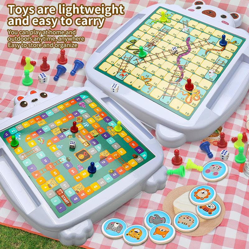 Snake Chess, Flying Chess, Beast Chess, Adventure Chess, Games, Multi-Functional Chess, Children'S Educational Toys For Primary School Students