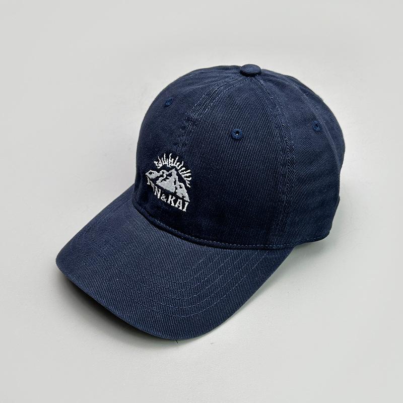High Quality Mountain Embroidered Baseball Cap Men'S And Women'S Sunshade Retro Washed Casual Versatile American