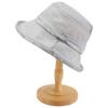 Middle-aged and elderly curled edge women's elegant and simple sunshade bucket hat outdoor sunscreen thin breathable women's spring and summer basin h