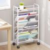 Milin Mobile 5-Tier Storage Bookshelf
