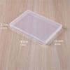 Pack Of 5 Clear Flat Plastic Storage Boxes for Organizing Beads Tools Letter and Papers Transparent Organizers Case