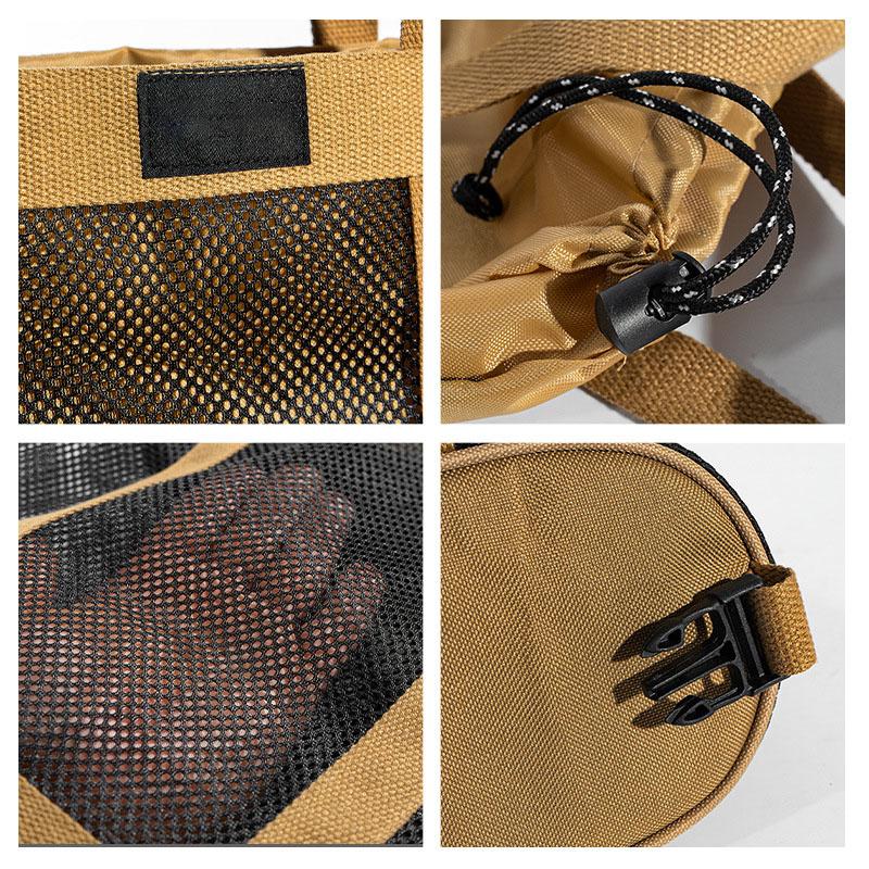 Foldable Storage Bag Heavy Duty Camping Tote Water Resistant Oxford Fabric Portable Organizer Carry Handle Travel Accessory