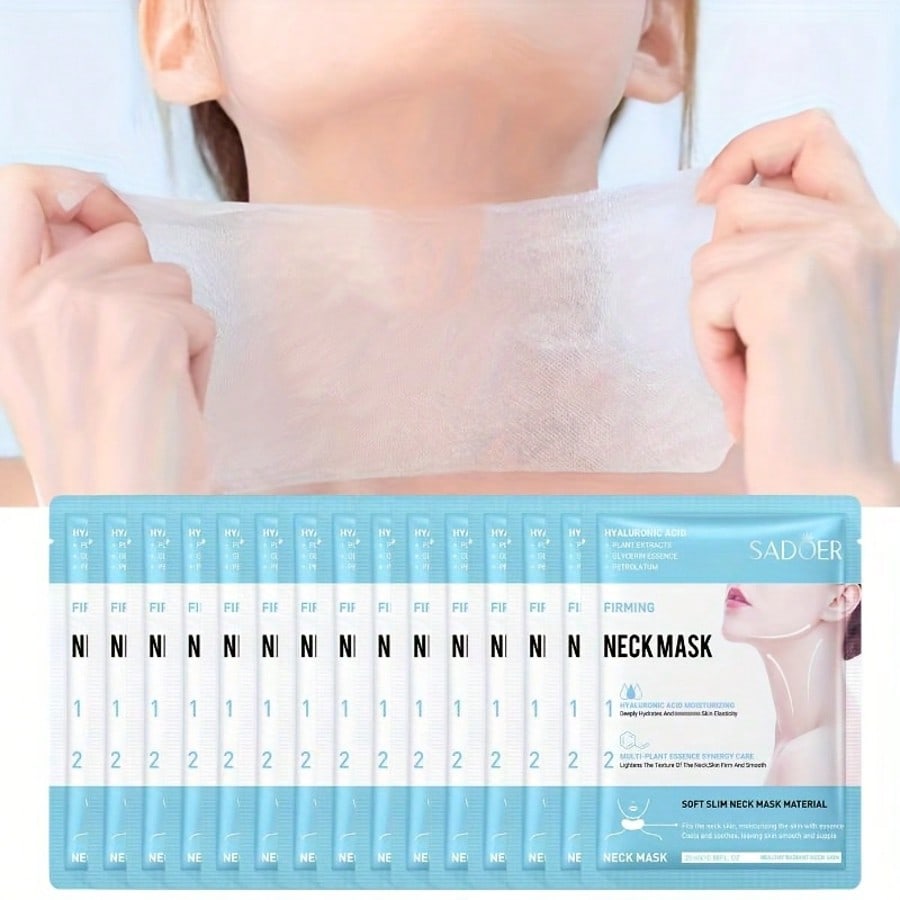 1/5/10PCS Firming And Rejuvenating Neck Mask, Neck Facial Mask, Containing Hyaluronic Acid, Asiatica