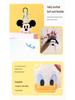 Disney Authorized Mickey, Minnie, Donald, and Goofy Plush Toy Keychain or Lanyard