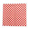 25 Fogli Carta per Sandwich a Quadretti, 25 x 25 cm Carta Cerata Secca, Resistente al Grasso Nera Rossa Fodera per Cestino Cibo Burger Carta Oleata