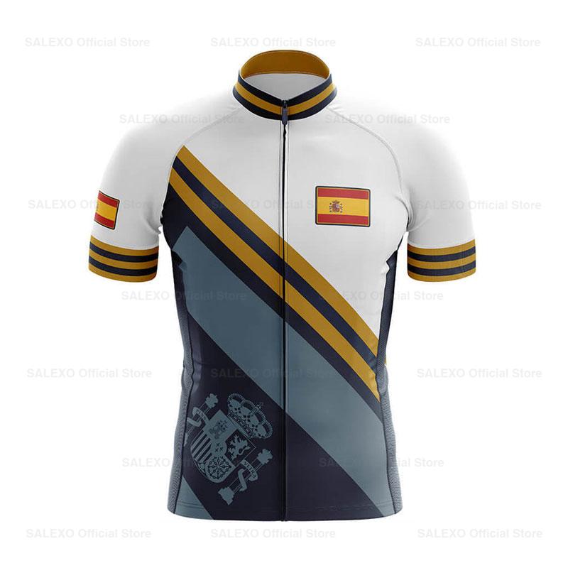 2026 Španělsko Pánský Tým Cyklistický Dres Sada Letní MTB Kolo Oblečení Uniforma Maillot Ropa Ciclismo Hombre Cyklistika Sportovní Oblečení Oblek