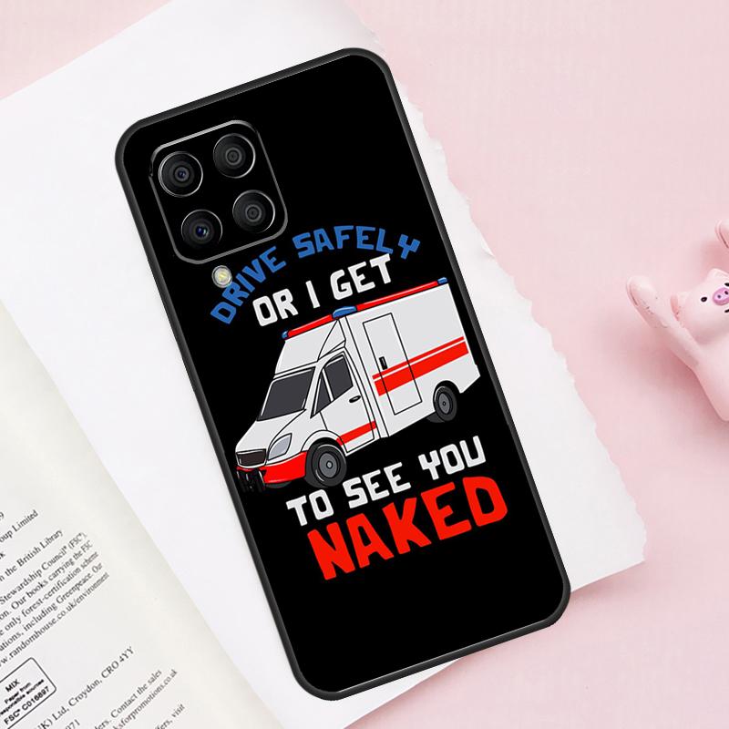 Ambulance Car Case For Samsung Galaxy M13 M53 M16 M36 M56 M06 M52 M32 M12 M54 M34 M14 M35 M55 M15 M11 M31