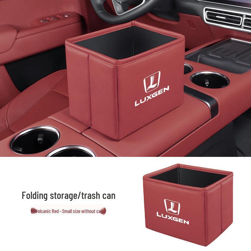 Luxgen Car Storage Box & Foldable Trash Can for D7 SUV, U6, S5, Rui 3, NA5