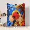 1Pc Cyberpunk Hero Profile Blanket Soft And Comfortable Casual Warm Camping Travel Christmas Halloween Xmas Gift M929165