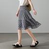 SOFSIL 2026 Sommer Elegantes Florales Schwarzes A-Linien-Midikleid