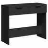 VidaXL Table console noir 90x36x75 cm bois d'ingénierie 811332