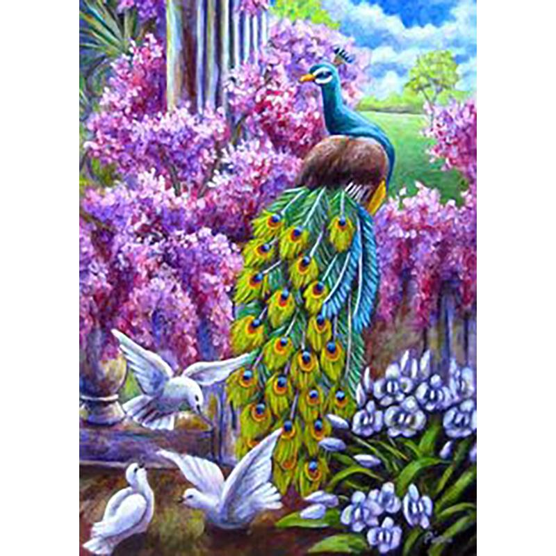 Diy Peacock 5D Diamond Painting Full Round Drill Animal Diamond Embroidery Cross Stitch Kits Mosaic Home Decor Wall Art Gift