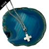 Glory_Arden Surgical Steel Mother-Of-Pearl Cross Necklace / Ghmn-461