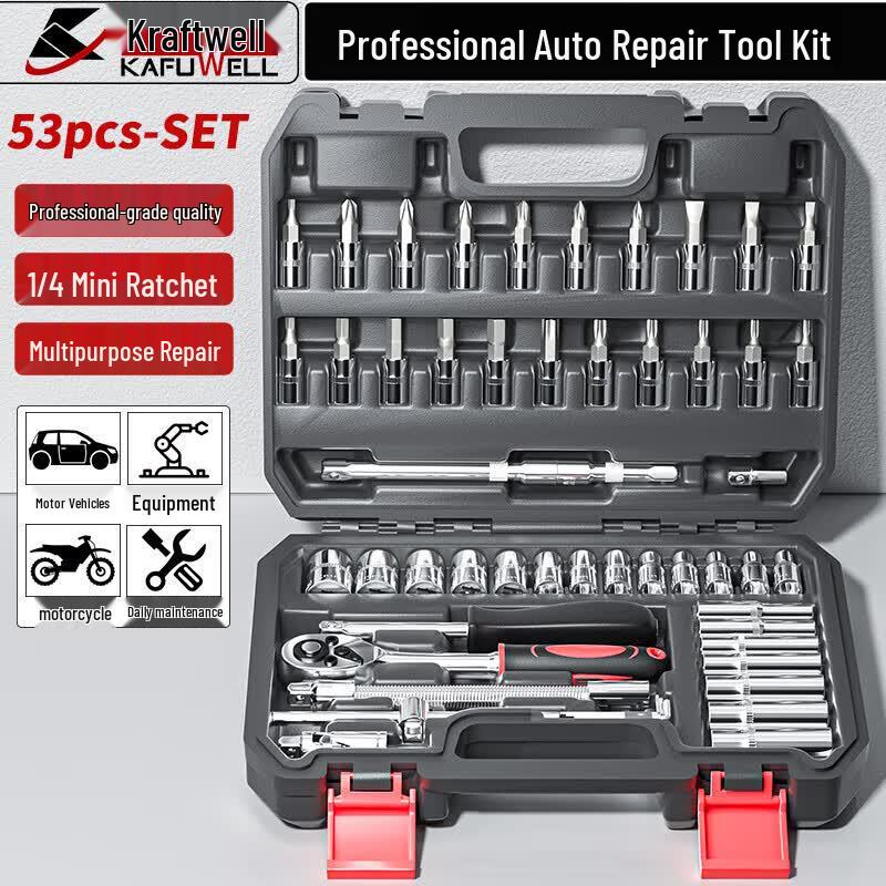 Kraftwelle 53-Piece Automotive Tool Kit