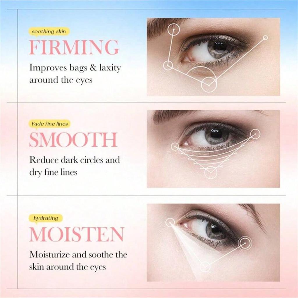 Cherry Blossom Collagen Eye Mask - Moisturizes The Eye Area Skin, Eliminates Eye Bags and Dark Circles, and Provides Eye Care