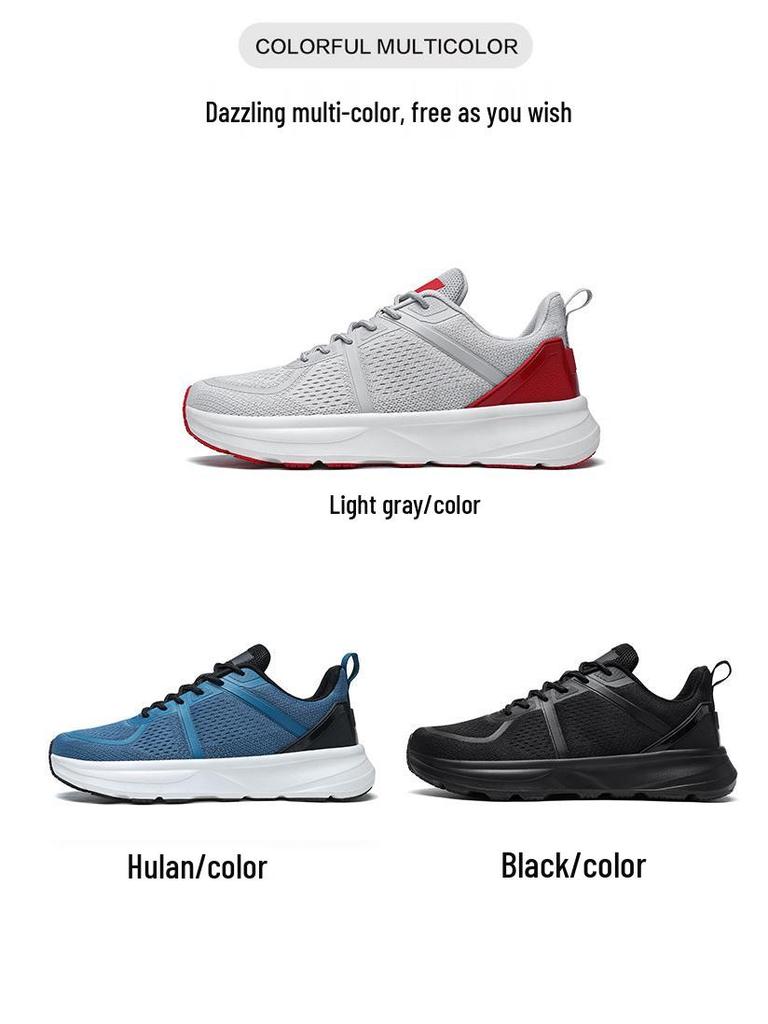 Men's Wide Palm Lightweight Running Shoes - Breathable Mesh, Wide Toe, Lace-up Sports Walking Shoes.