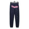 Conjunto de Moletom Unissex Plus Size Tendência com Estampa de Teia de Aranha CROSS SP5DER