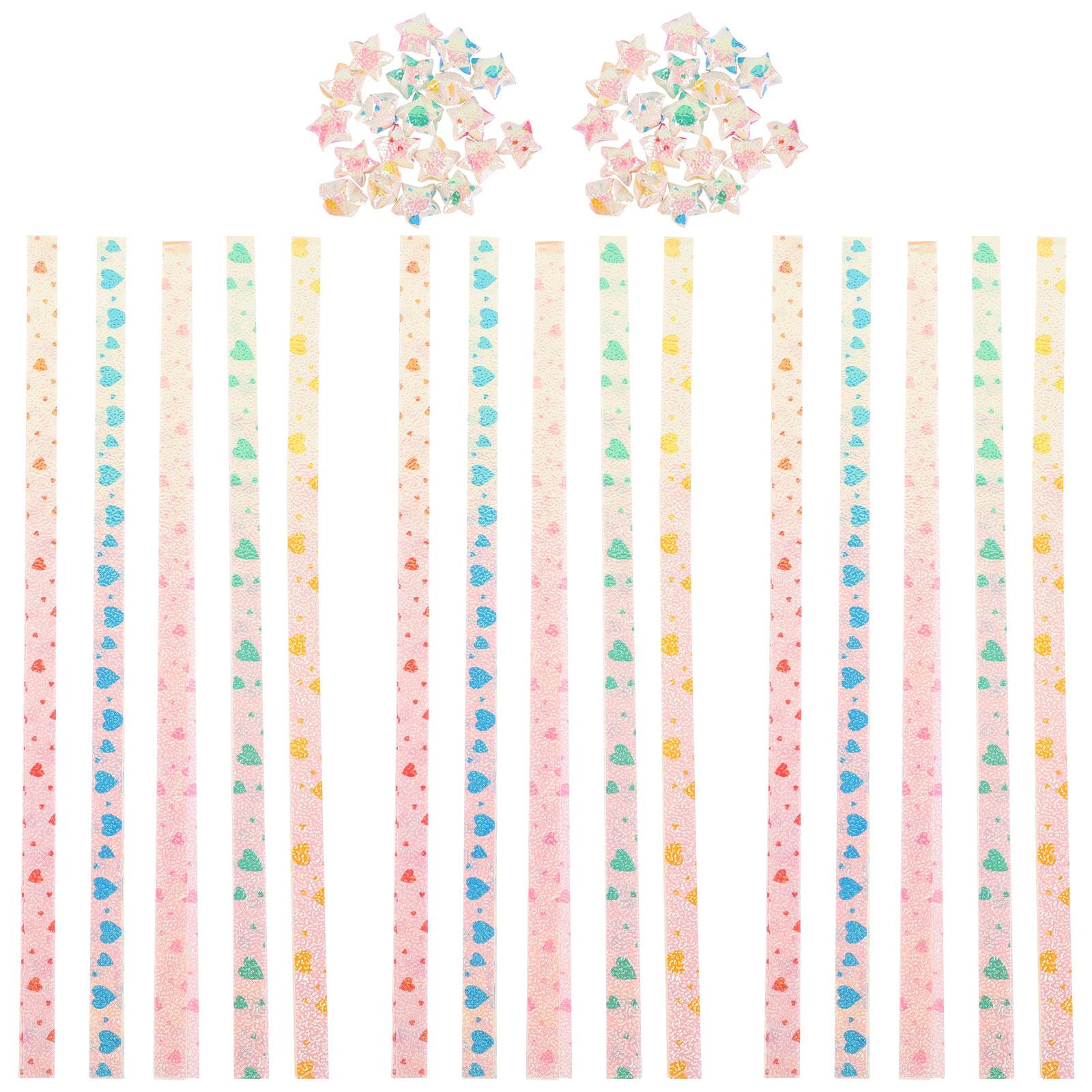 

400 шт. бумага для оригами со звездами, цветные бумажные полоски со звездами, украшения для рукоделия своими руками