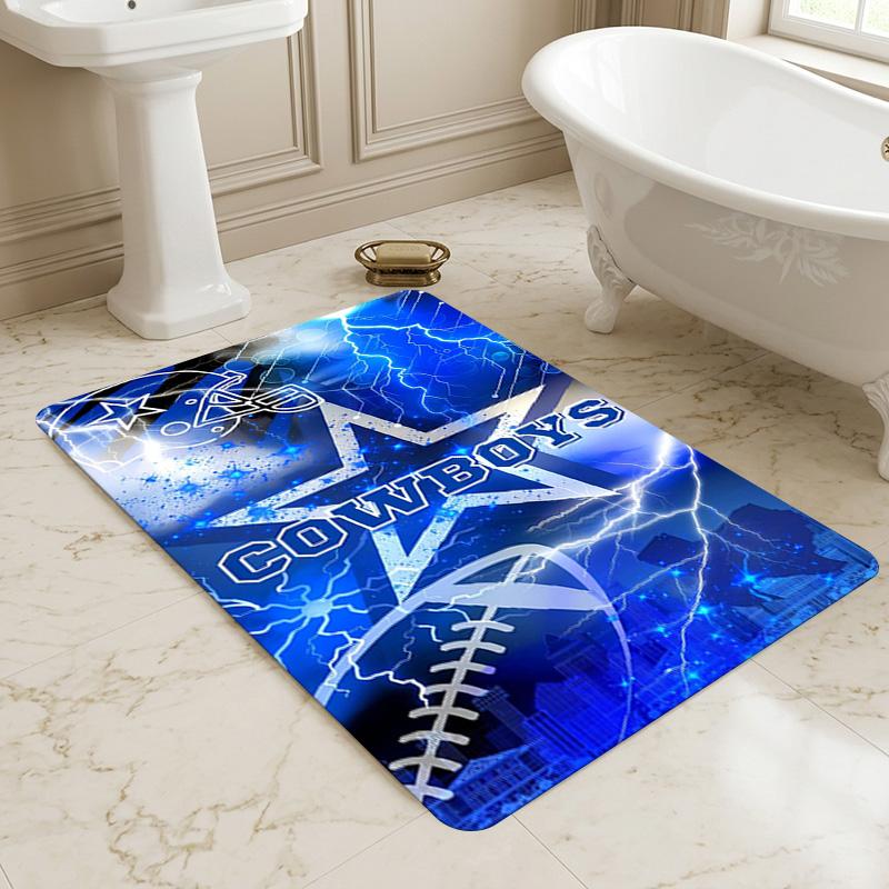 Cowboys Team Living Room Nonslip Area Rug Soft Carpet For Bedroom Game Playroom Sofa Office Home Decor Doormat Christmas Gift C10222