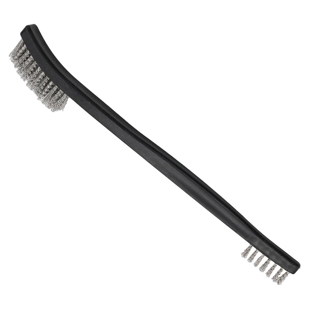 Wire Brushes Double Head Gold Plastic Stainless Steel