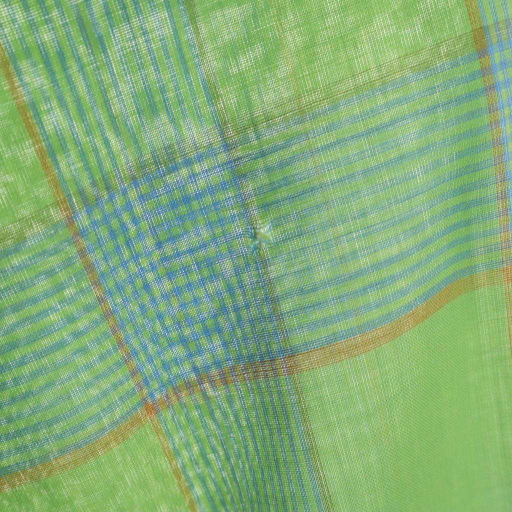 B.V.D 60s Vintage Check Pattern Long Sleeve Button Down Shirt M Green Men's Used