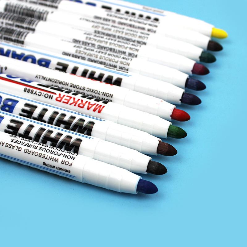12color/set Erasable Magnetic Whiteboard Marker Pen Blackboard Marker Chalk Glass Ceramics Offoce School Art Stationery CW-153