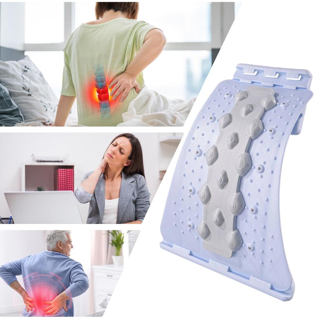 Back Stretcher 4 Level Adjustable Ergonomic Lumbar Stretcher Board Lumbar Cracker Board Massager for Men Women Boys Girls Youth