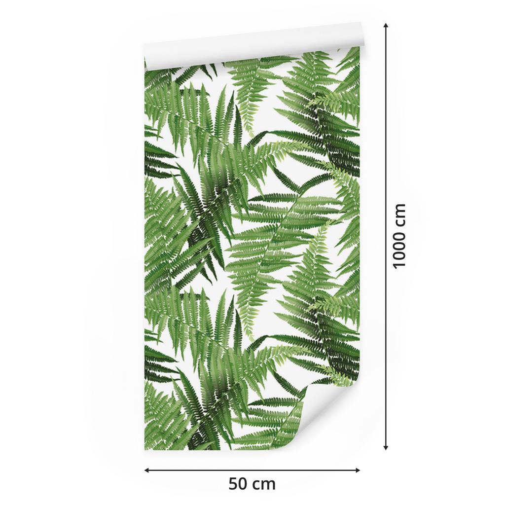Fern Leaves Wallpaper for Living Room and Bedroom 50x1000