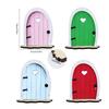 Courtyard Micro-landscape Color Elf Door Fairy Tale Garden Atmosphere Wall Arrangement Wooden Ornaments Wooden Handicrafts