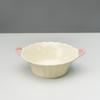 Haoya 9.5-inch Underglaze Ceramic Double-Handled Soup Bowl