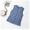 Winter New Light Down Jacket Women's Short Medium and Old Round Neck Liner Warm Vest