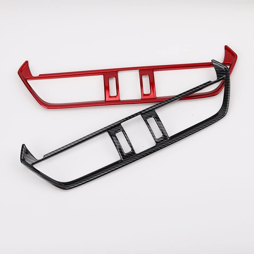 LEXLEY Carbon fiber Style Center Console Middle Air Vent Trim OEM Decoration Cover For Toyota 2019-2024 RAV4 Liminid/XLE preminm/adventure/TRD