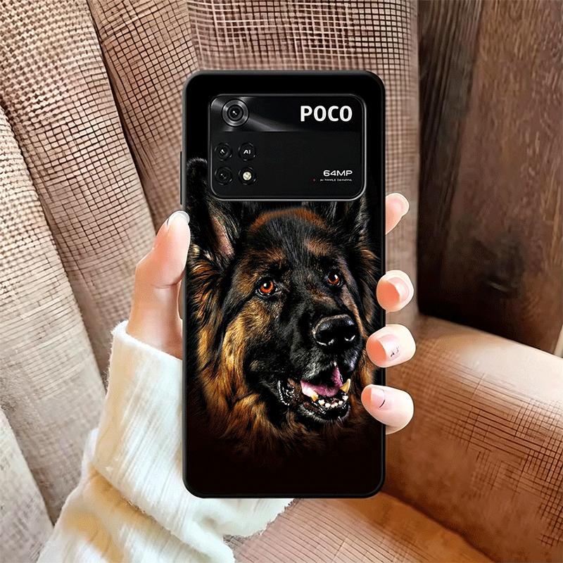 German Shepherd Dog Soft Phone Case for Xiaomi Poco X5 X6 X7 X8 Pro Max X3 F7 F8 Ultra M8 M7 M6 M5 Redmi 15 15C 14C 13C 12C X4 F
