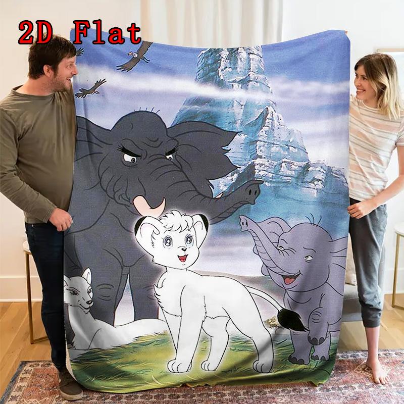 Kimba 2D Flat Pattern Flannel Blanket High quality All Seasons Warmth and Comfort Perfect for Christmas Gifts.SMT0917097