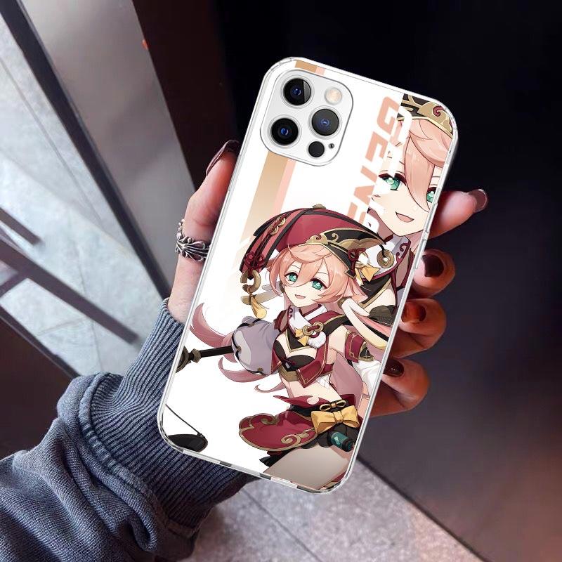 

Anime Genshin Impact Phone Case For iPhone 17 Air 11 13 Mini 14 15 Plus 16 12 Pro Max 16E SE 7 8 Pattern Soft TPU Back Cover 17 iPhone 17 Pro