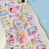 Niedliche 3D Puffy Sticker Kawaii 3D Blasen Schaum Aufkleber Puff Squishy Bär Hase Aufkleber für Handyhülle Notizbuch Sammelalben DIY Bastelarbeiten