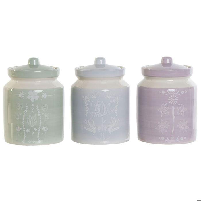 Krabička DKD Home Decor Dolomit 12x12x16 cm (x3)